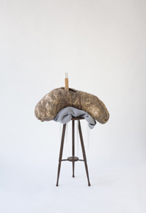 Veit Kowald o.T. (Stigmade) Grease, Wood + other materials 70x113x40cm 2008
